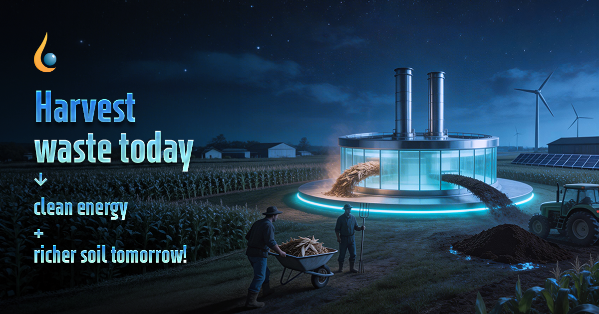 Turning Farm Waste into Biofuel and Better Soil with Enerstage