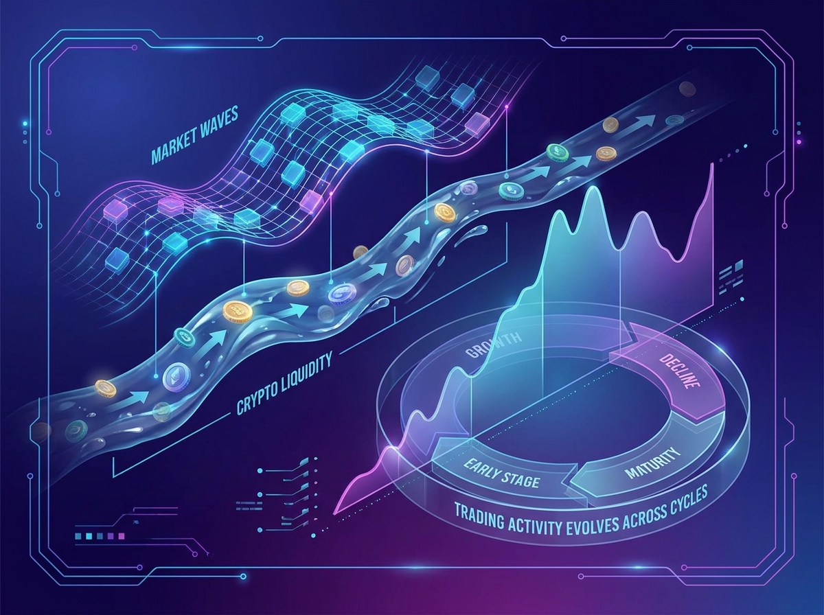 Market Waves and Crypto Liquidity: How Trading Activity Evolves Across Cycles