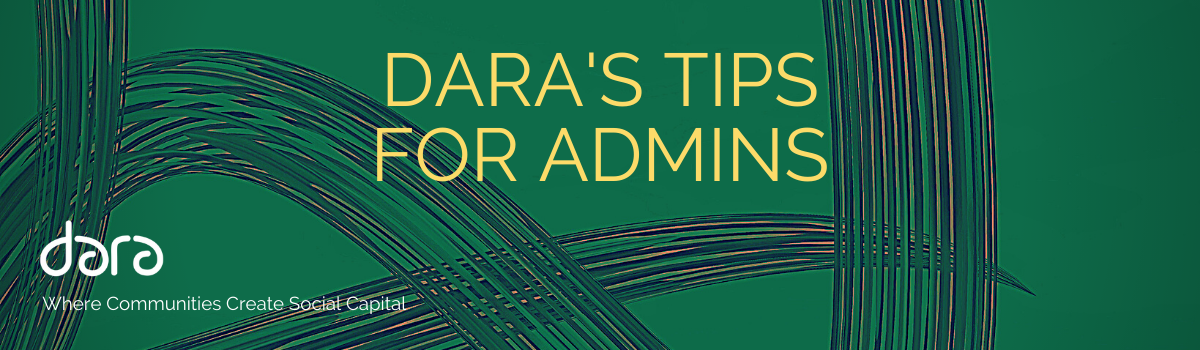 TIPS FOR ADMINS