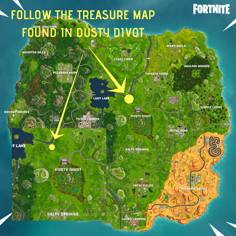 Fortnite Week 7 Challenges Lvlup Dojo - if you re struggling to find it the best landmark to look out for is a giant stone head sometimes surrounded by treasure chests