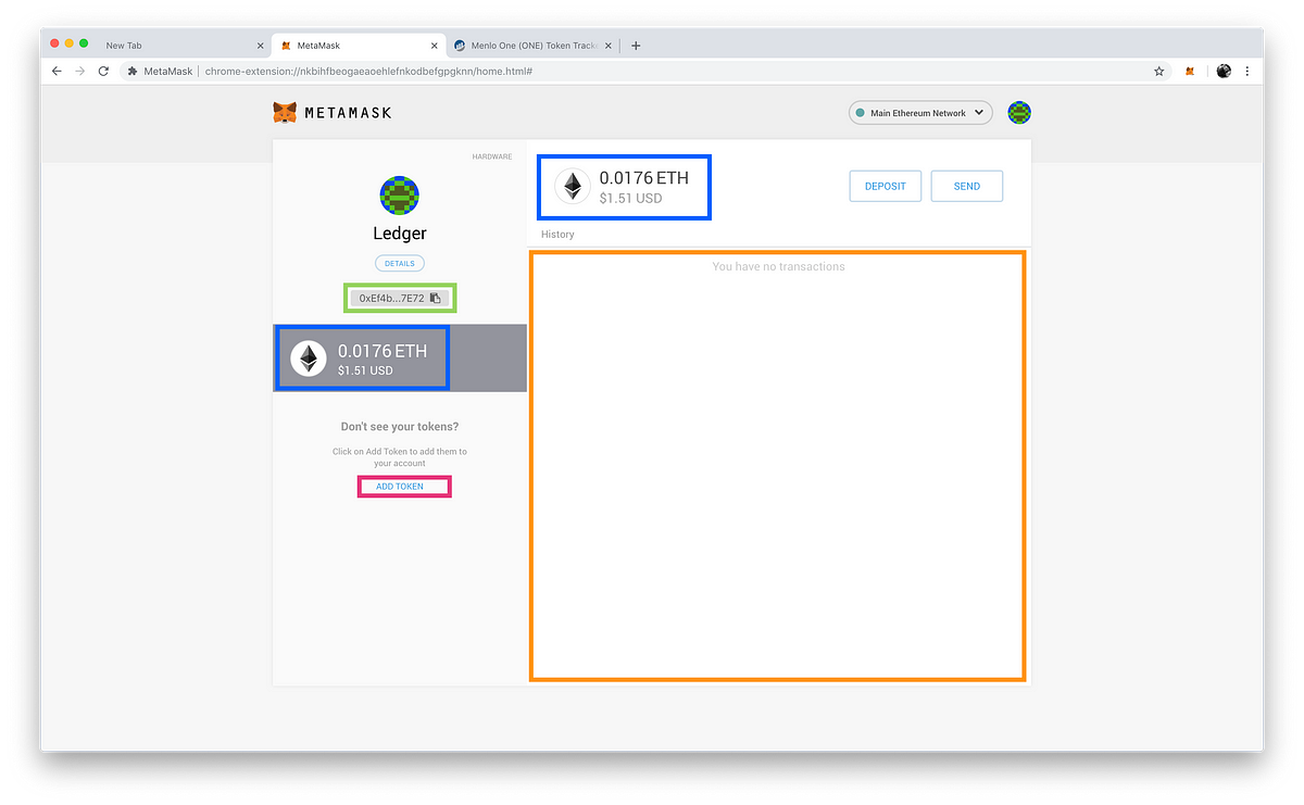 how to use ledger nano with metamask