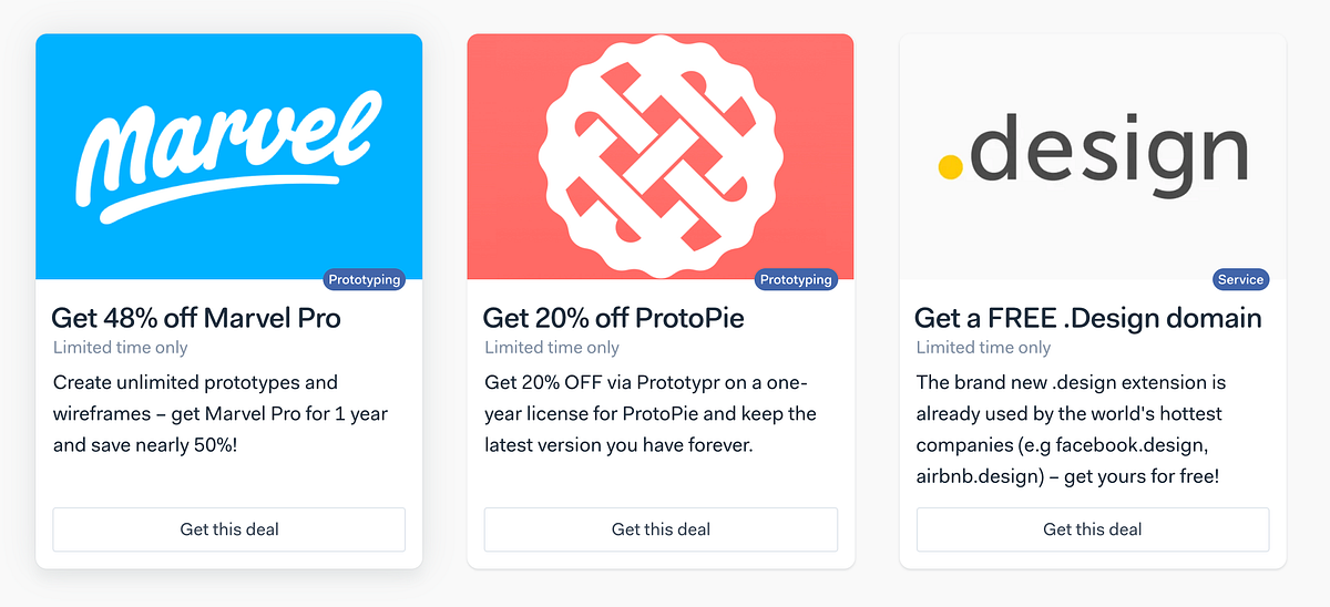 Prototypr Designer Deals