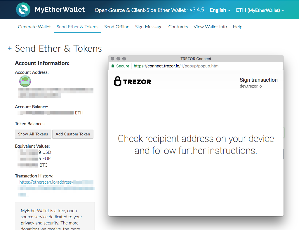MyEtherWallet for ETH and ETC – May 2019 review