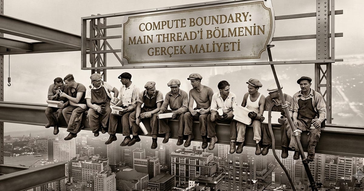 Compute Boundary: Main Thread’i Bölmenin Gerçek Maliyeti