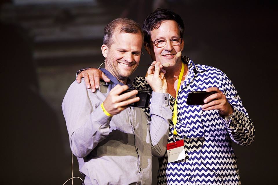 Co-founders of the Berlin-based Center for Art and Urbanistics ZK/U Philip Horst and Matthias Einhoff presented at the reSITE 2016 conference. 
