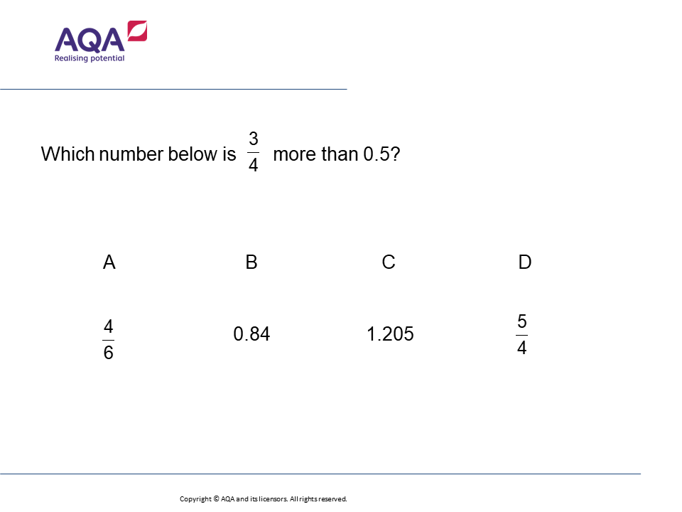 Fractions and Decimals Guess the Misconception EEDI