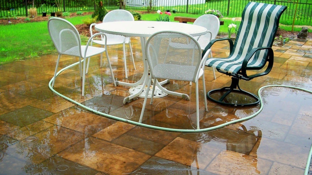 How to Get Rid of Standing Water on Your Patio ...