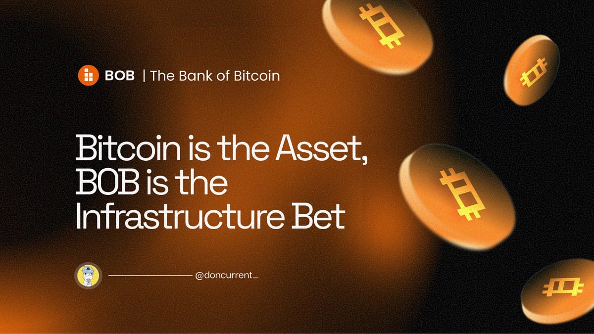 Bitcoin Is the Asset. BOB Is the Infrastructure Bet