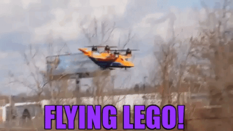 Flitetest Turns A Lego City Arctic Air Transport Into A Real Quadcopter