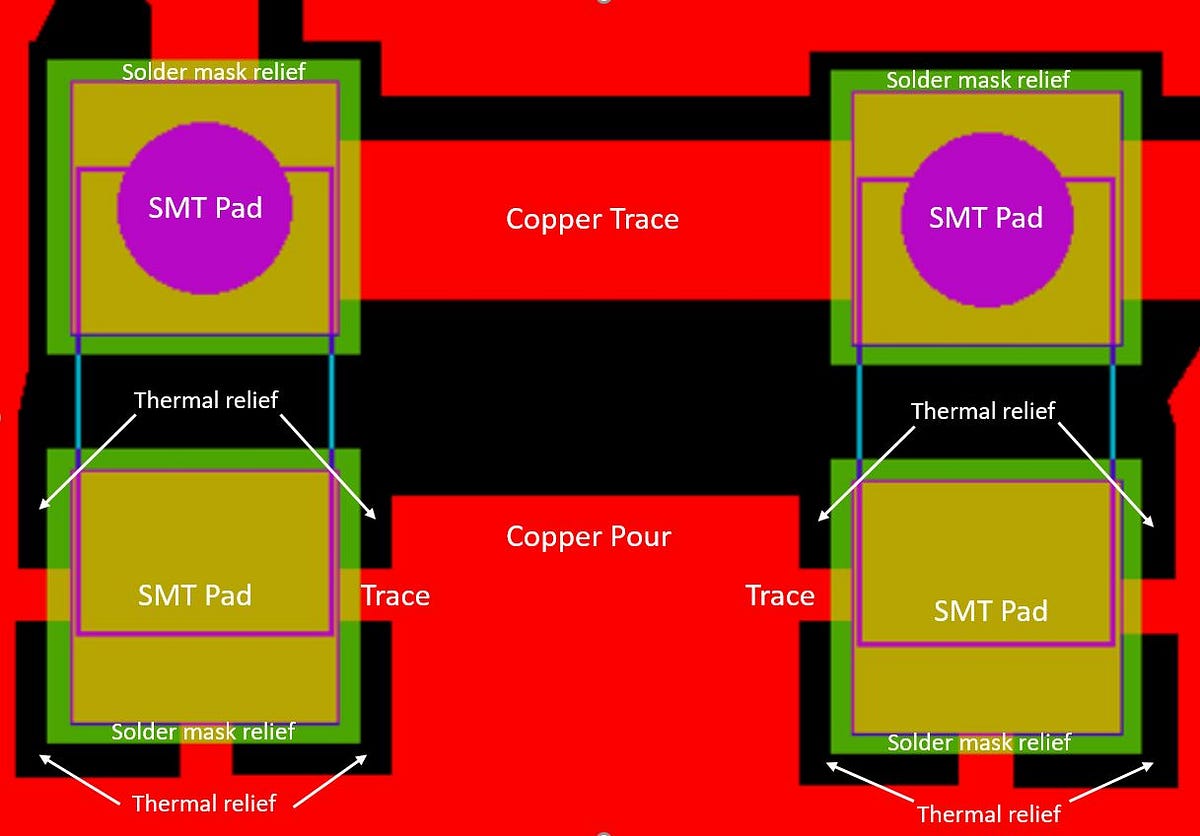 How to Design Thermal Reliefs with Minimal Manufacturing Issues