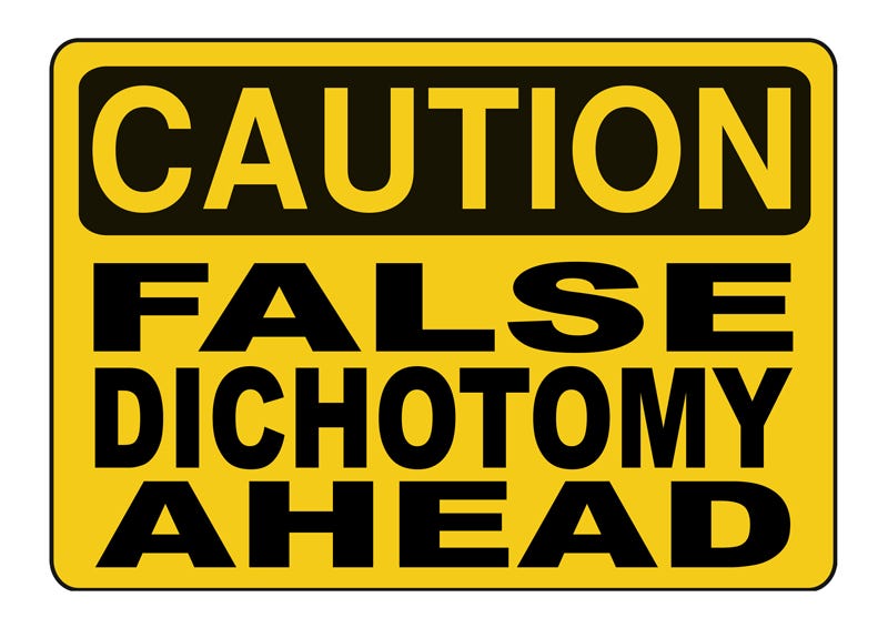False Dilemma Fallacy In Health And Fitness Black Pill Fitness Medium