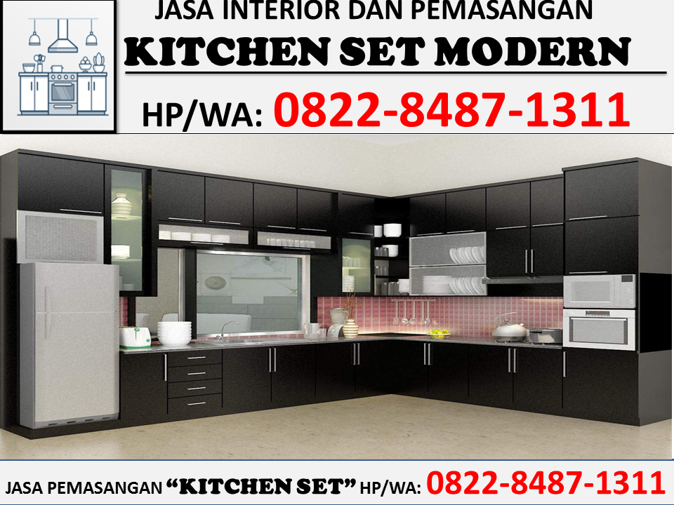 HP WA 0822 8487 1311 Tsel Pembuat kitchen  set  di batam 