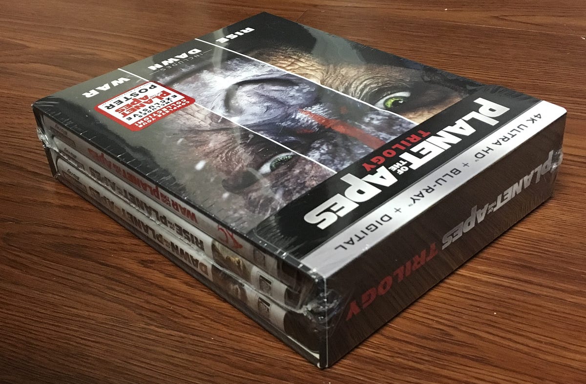 Unboxing Planet Of The Apes Trilogy 4k Uhd Blu Ray Box Set