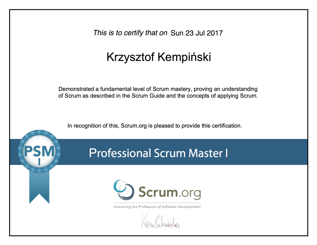 How to pass PSM I certificate – kkempin’s dev blog – Medium