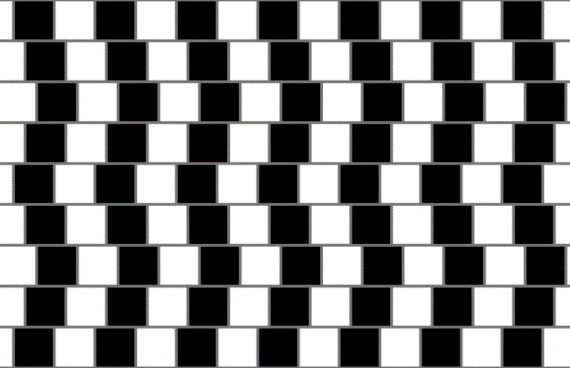parallel lines optical illusion