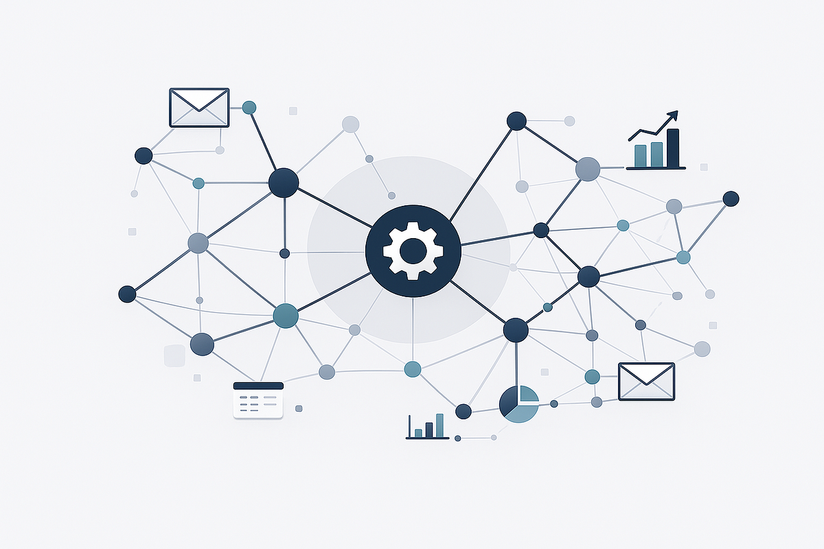 Strategic marketing automation system illustrating KlickTipp’s tag-based, behavior-driven email logic.