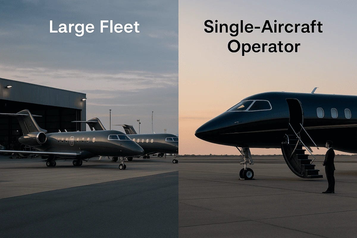 Large Fleet vs Single-Aircraft Operator: Choosing the Right Private Je Large Fleet vs Single-Aircraft Operator: Choosing the Right Private Je