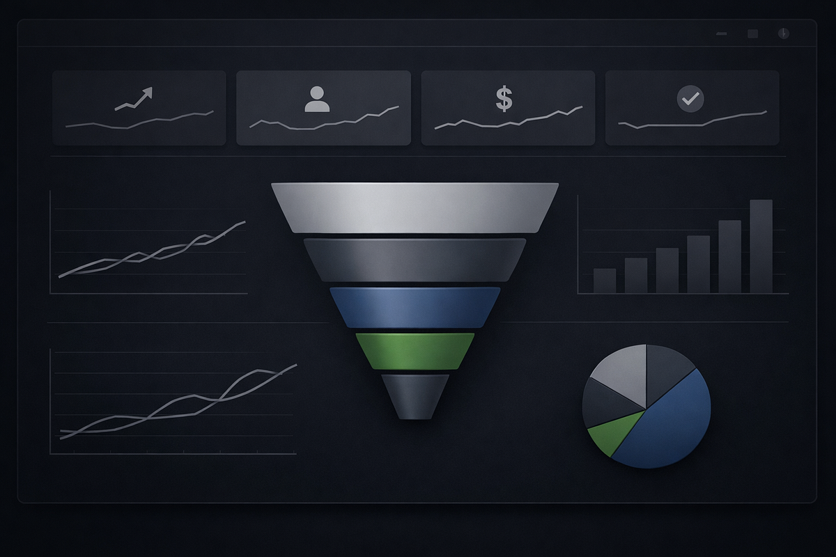 Optimized funnel performance dashboard with clear conversion insights.