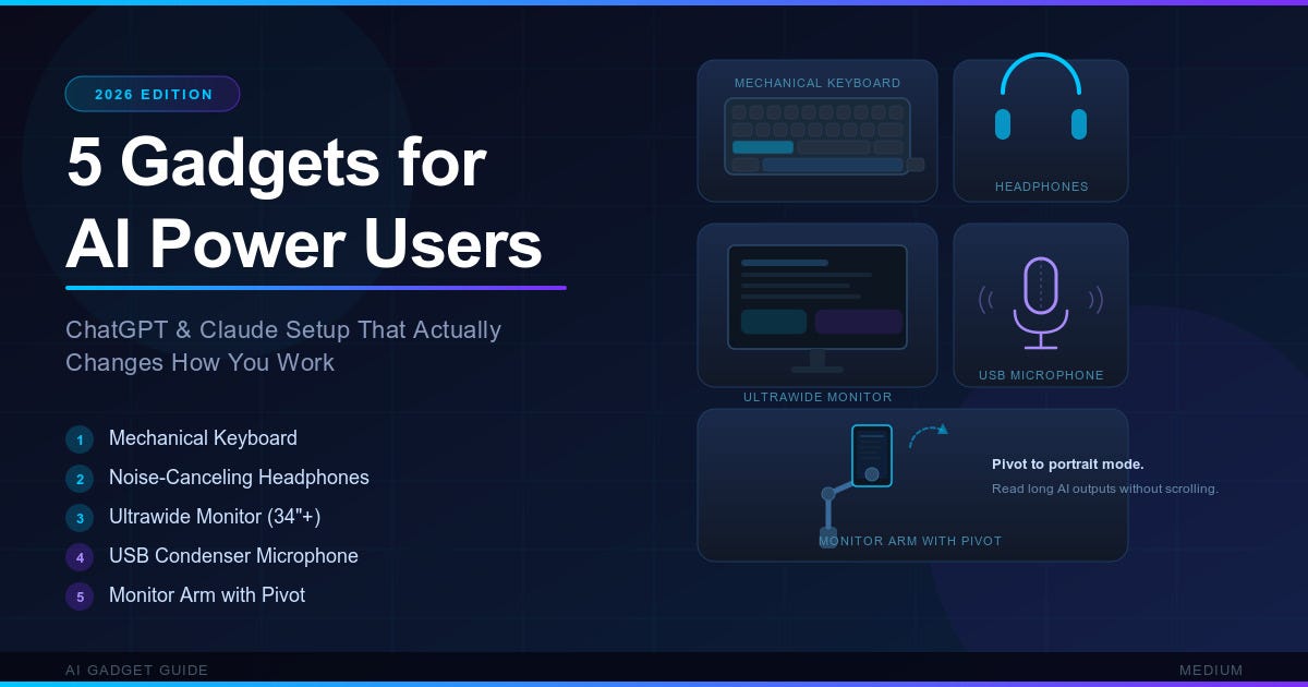 5 Gadgets That Make ChatGPT and Claude Dramatically More Useful [2026 Edition]
