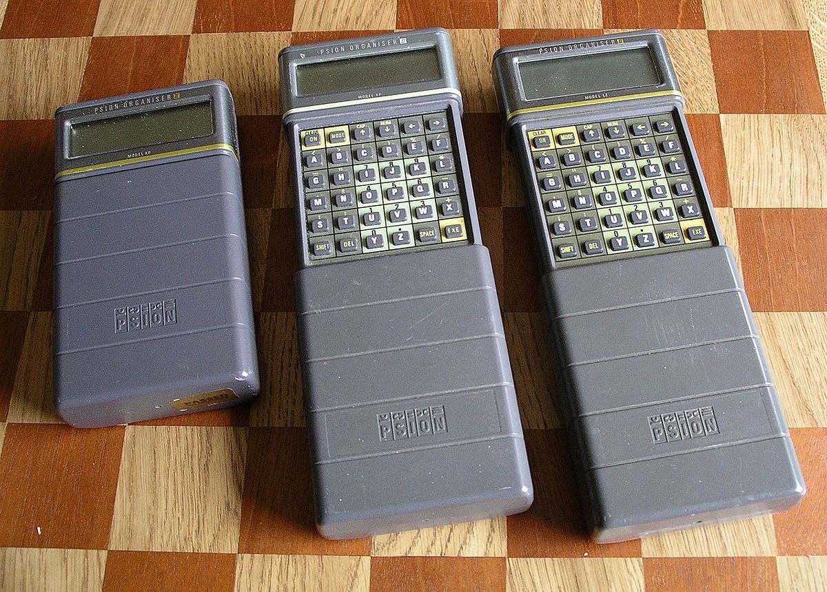 Psion’s 1986 Organiser II. (Photo credit: Snowmanradio/CC BY-SA 2.5). Psion’s 1986 Organiser II. (Photo credit: Snowmanradio/CC BY-SA 2.5).