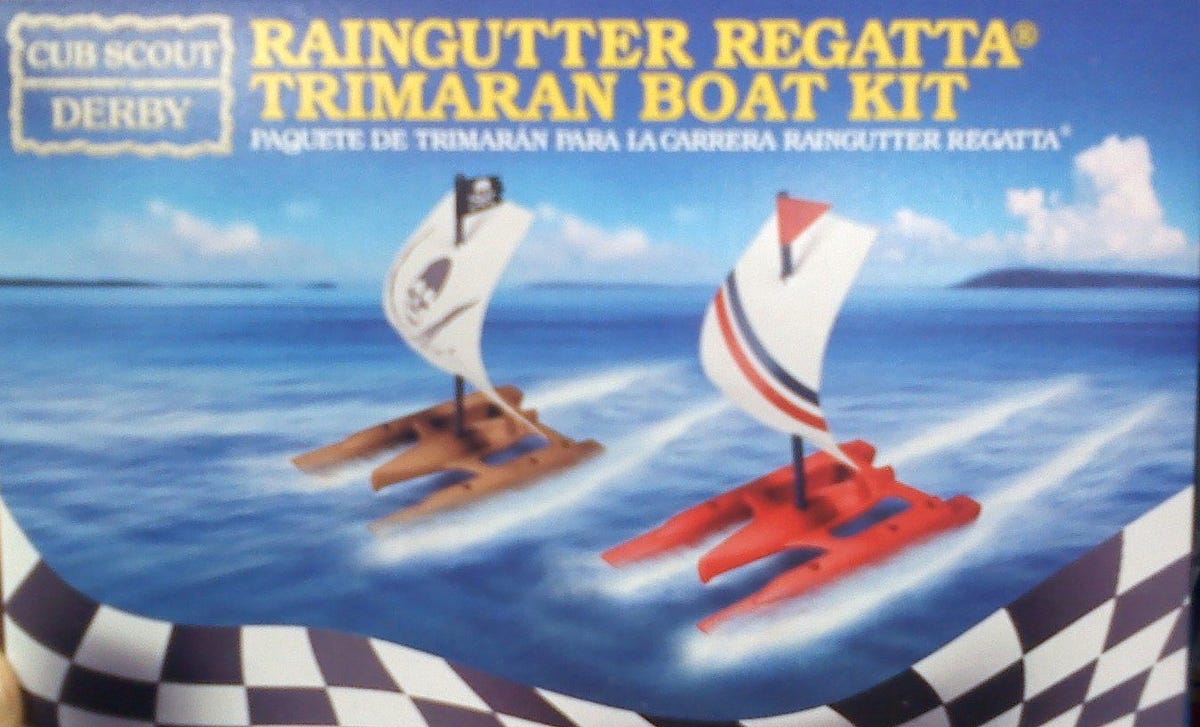 make-an-award-winning-raingutter-regatta-trimaran-boat-kit