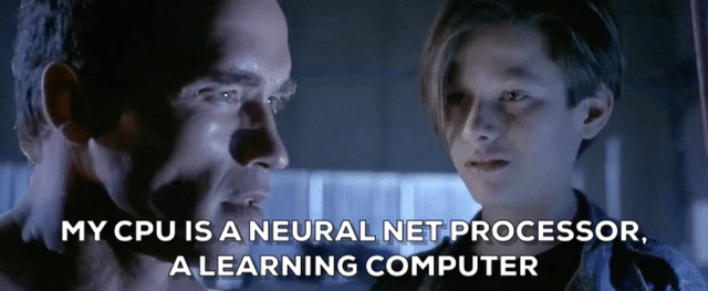 Image result for my cpu is a neural net processor gif