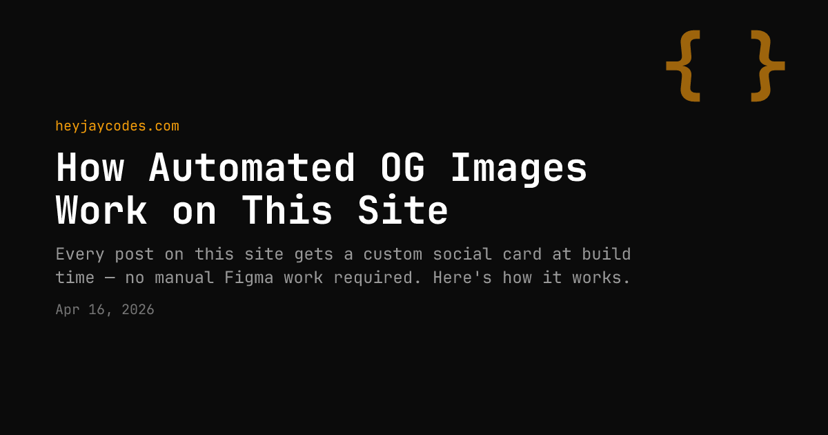 How Automated OG Images Work on My Website