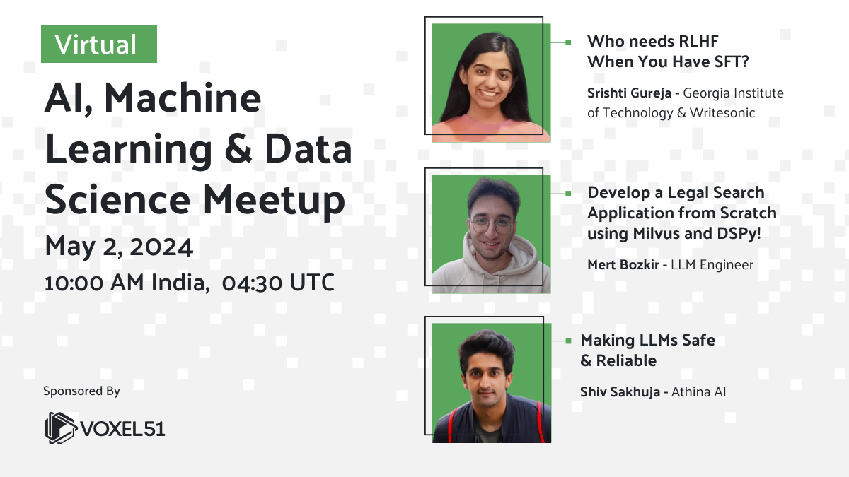 Recapping the AI, Machine Learning and Data Science Meetup — May 2, 2024