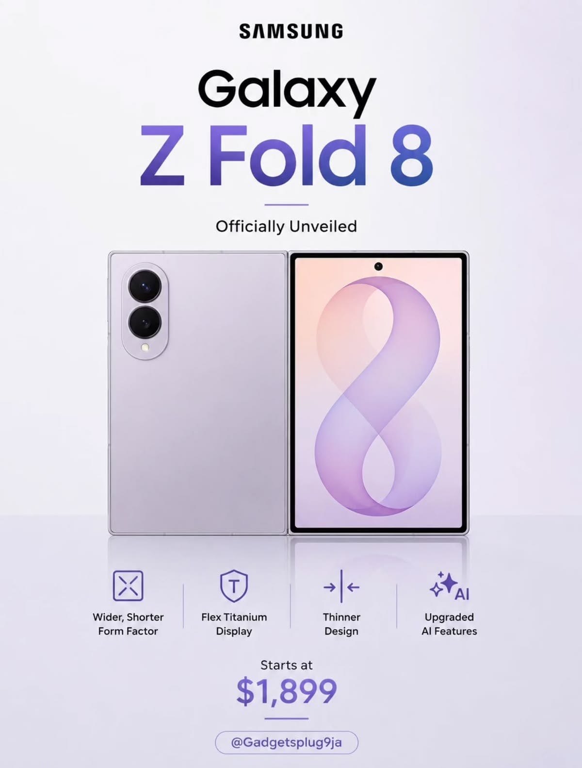 Samsung Galaxy Z Fold8 2026: HP Lipat Seukuran Paspor dengan Galaxy AI yang Makin Pintar