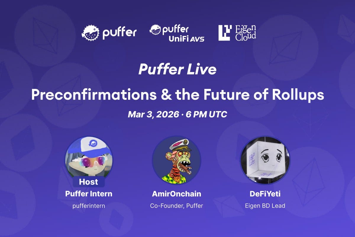 Preconfirmations & The Future of Rollups — Livestream Recap