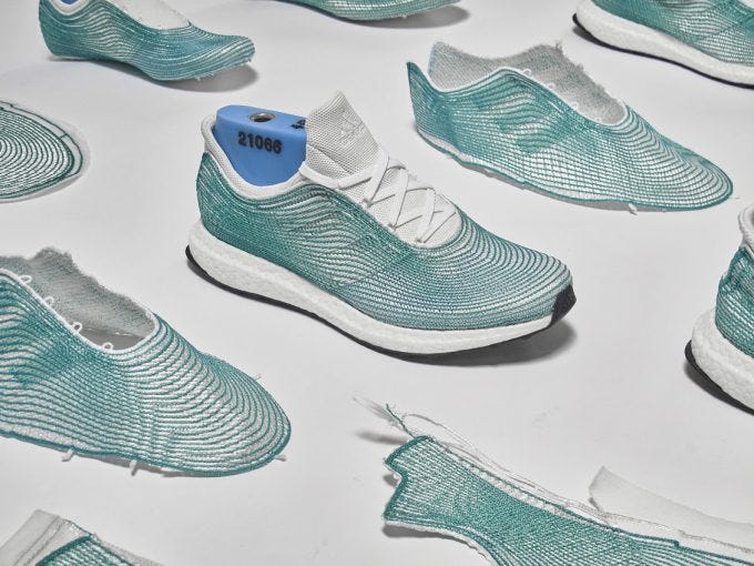 My shoes are made from recycled ocean trash. Does the planet care?