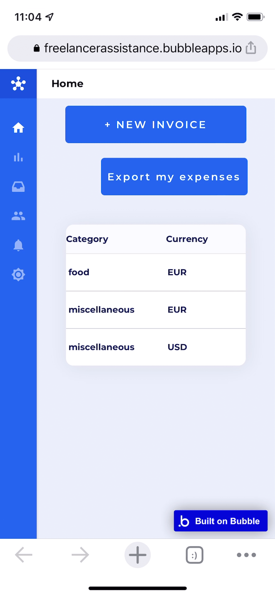 Mobile App to collect your expenses receipts