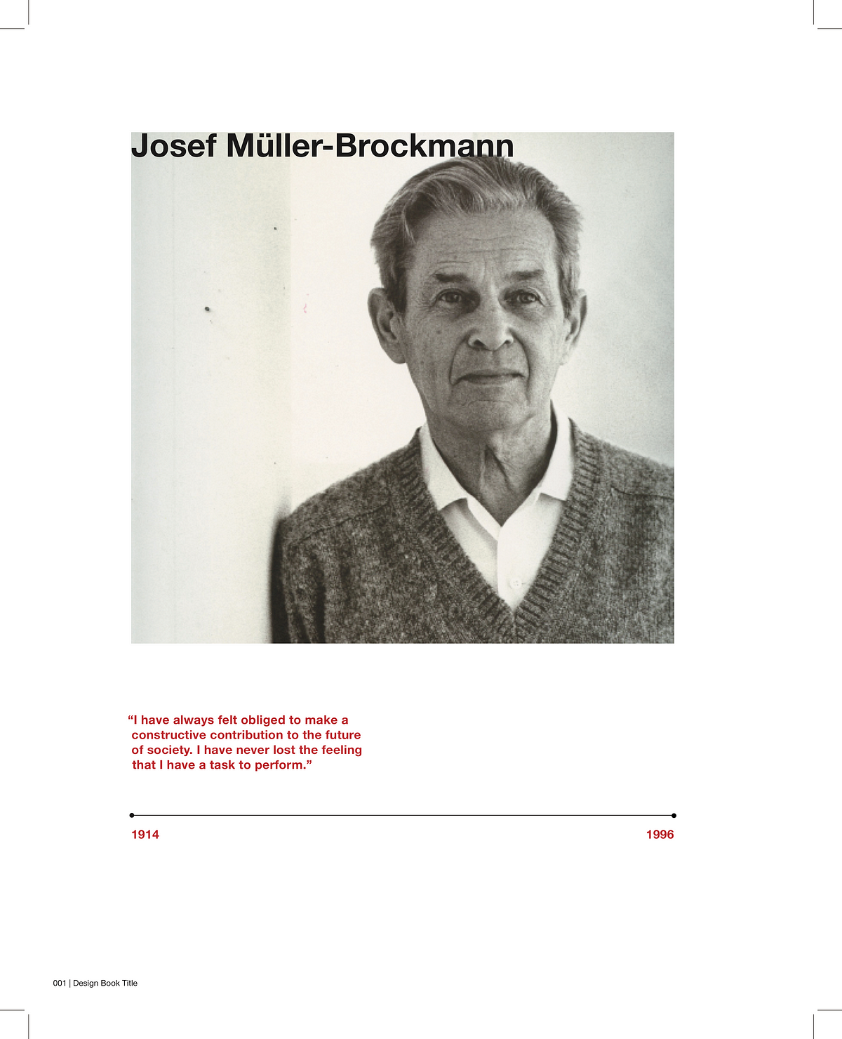 Communication Design Studio II: Connecting History: Josef Müller-Brockmann