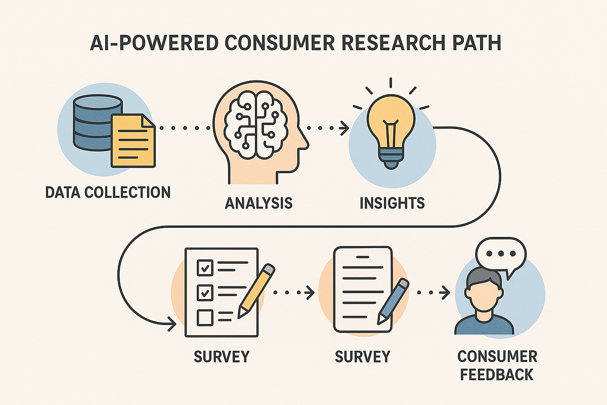 Illustration showing how AI-driven buyers make decisions in 2025.