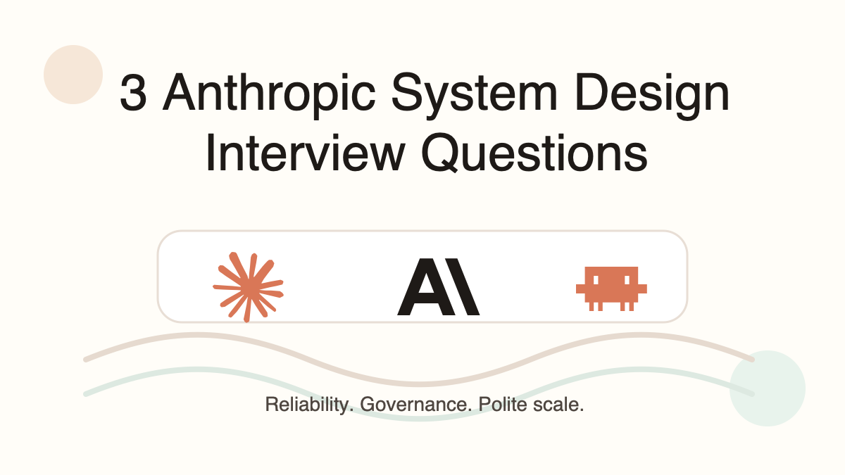 3 Anthropic System Design Interview Questions