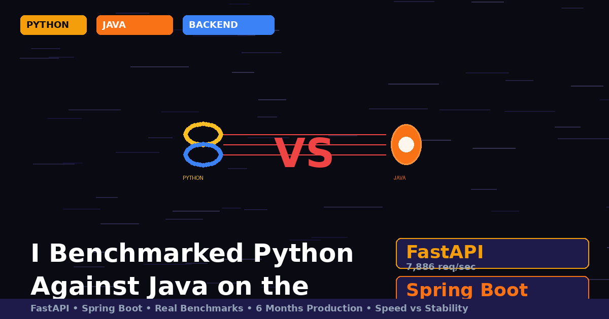 I Benchmarked Python Against Java on the Same Backend API
