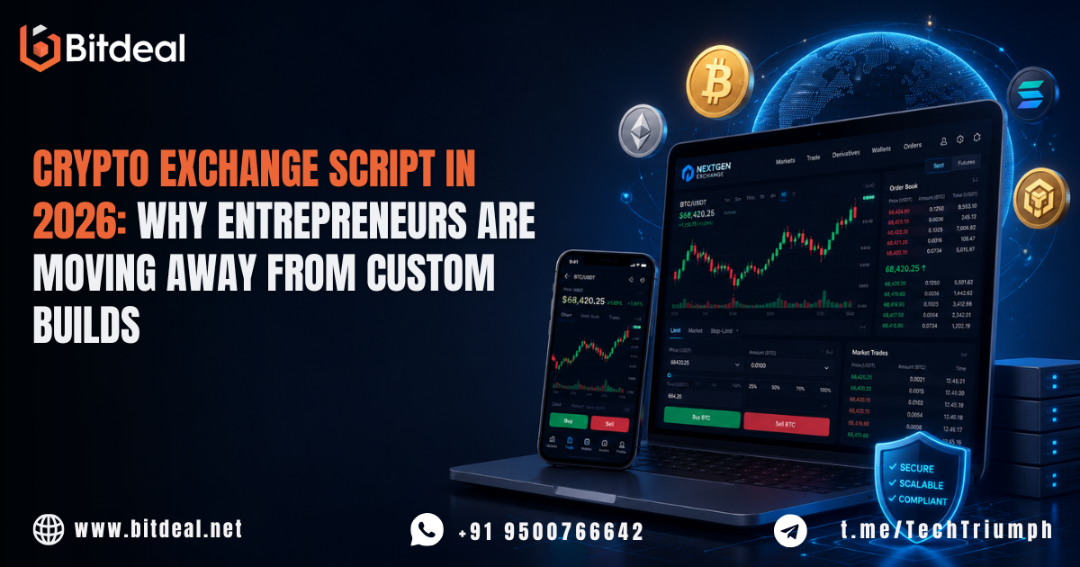 Crypto Exchange Script in 2026: Why Entrepreneurs Are Moving Away From Custom Builds