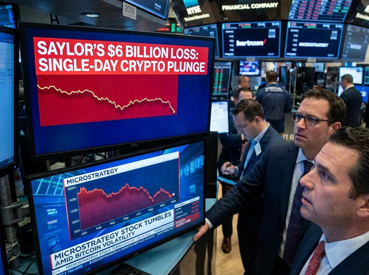 Saylor Lost 6 Billion in a Day.