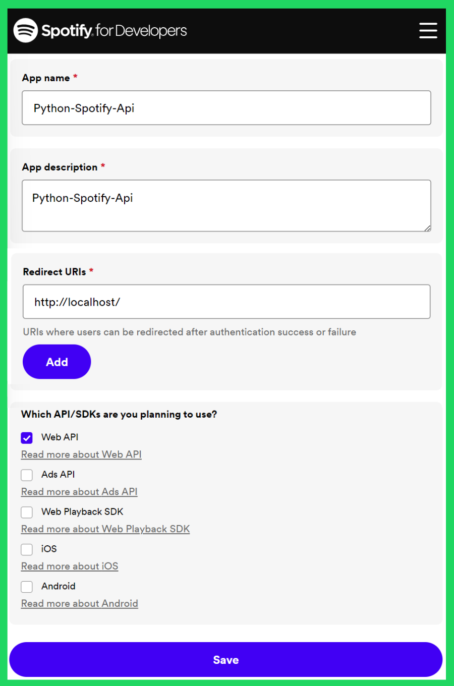 Spotify API