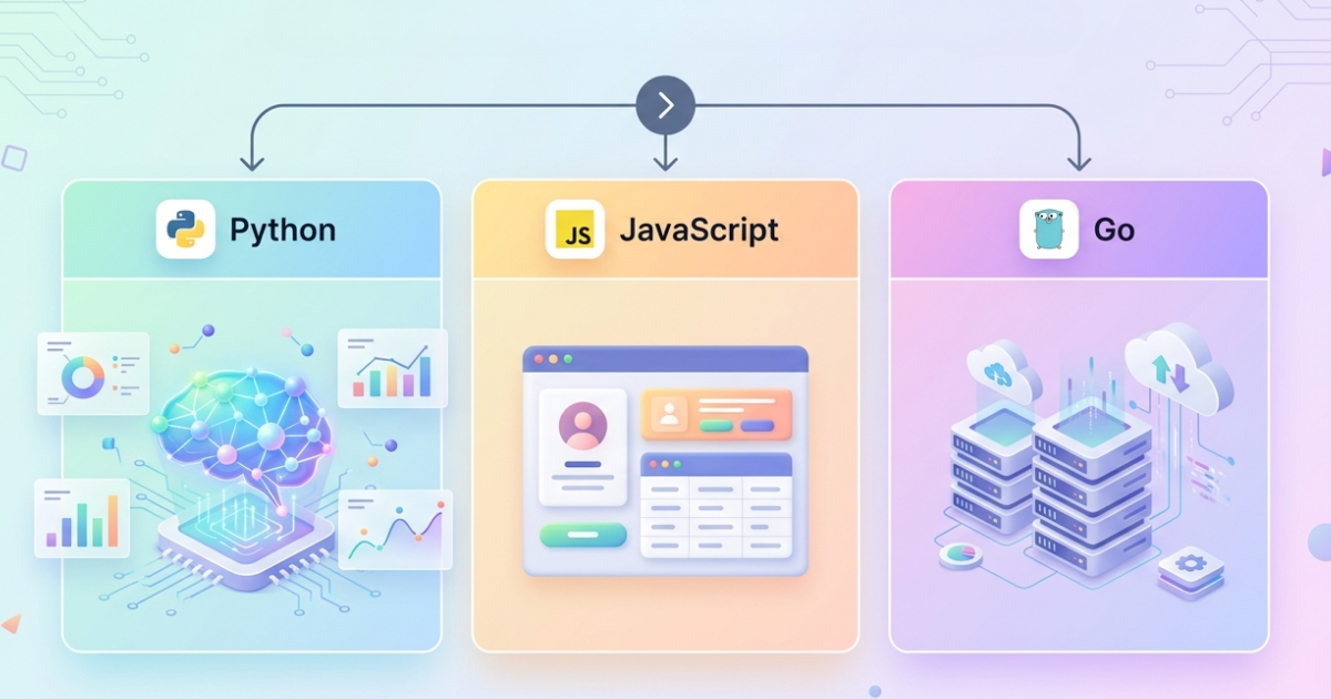 Python vs JavaScript vs Go: Which Programming Language to Learn in 2026?