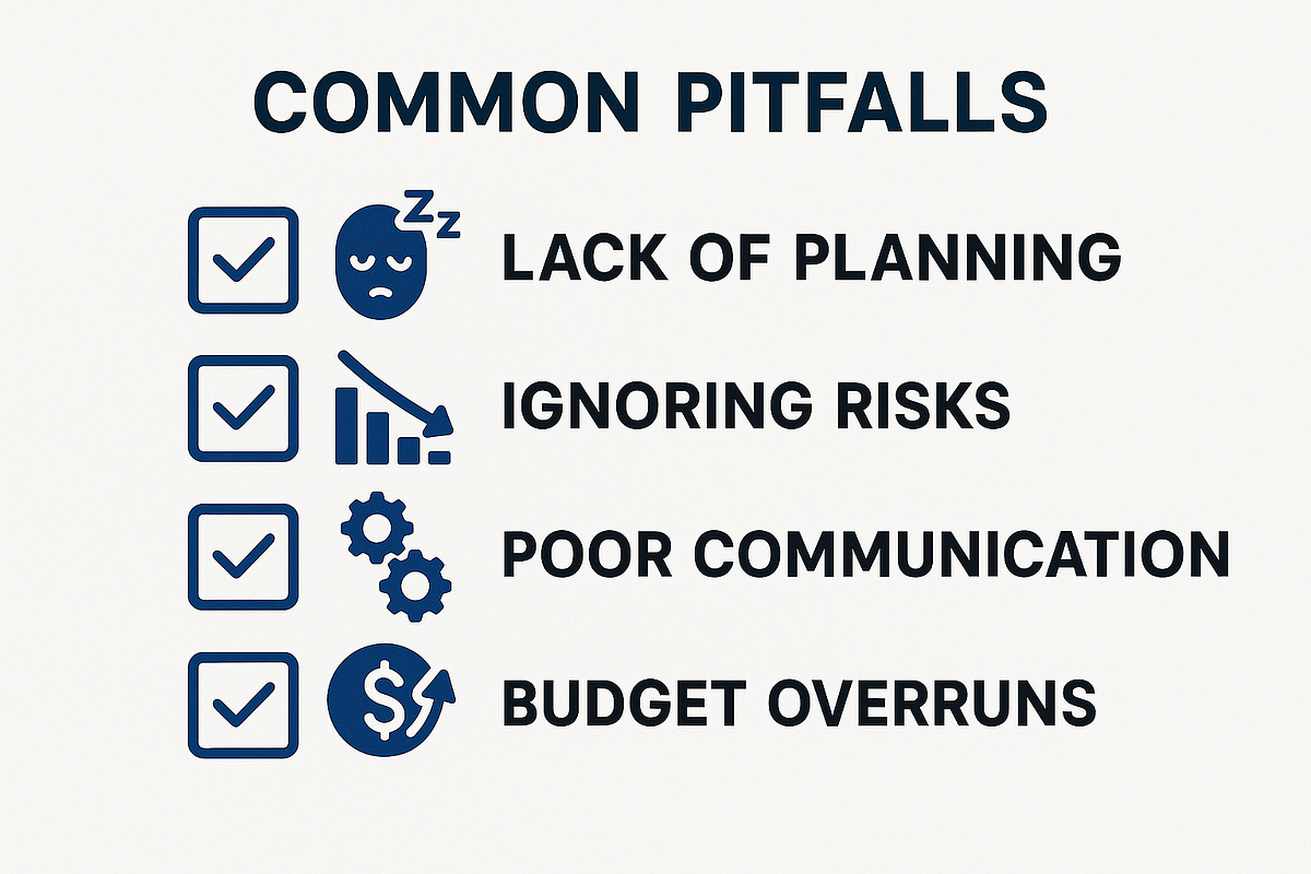 “Checklist graphic showing common mistakes in high-ticket affiliate marketing.”