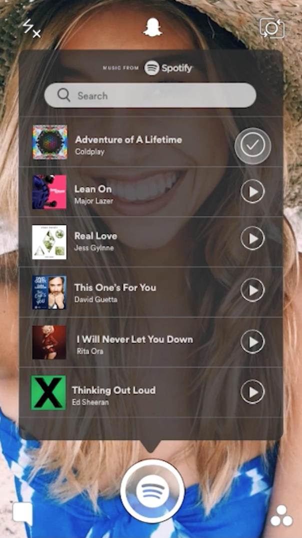 Spotify on Snapchat – Prototypr