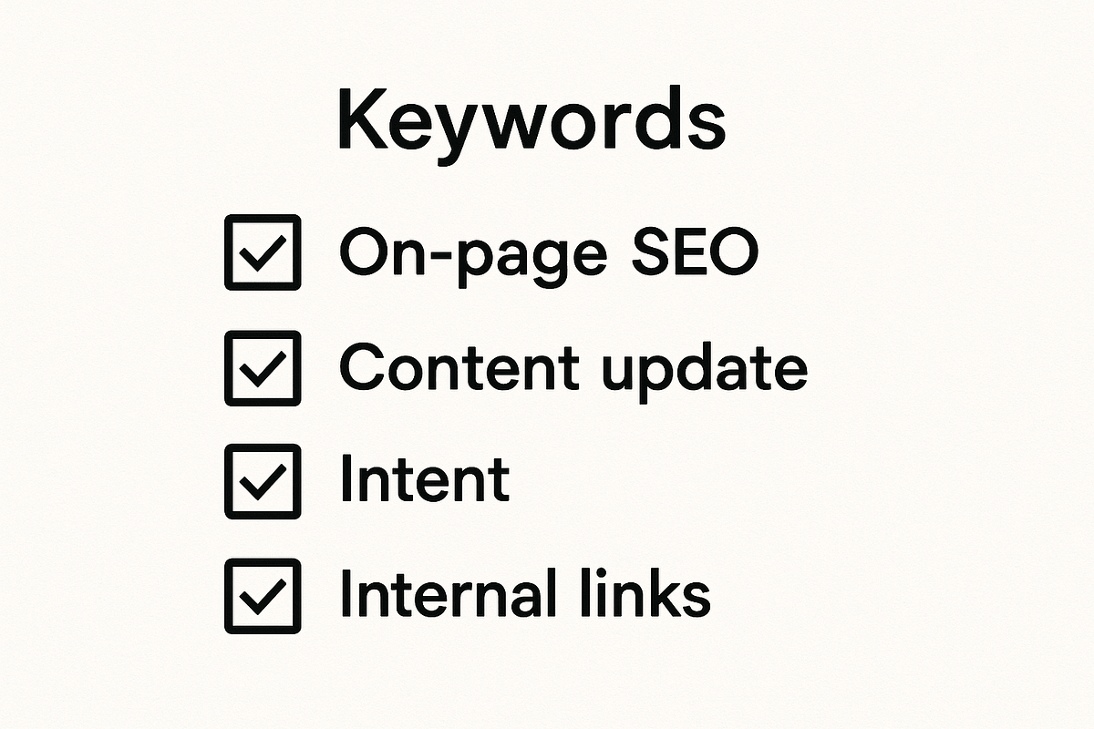 “SEO content optimization checklist for increasing website traffic.”