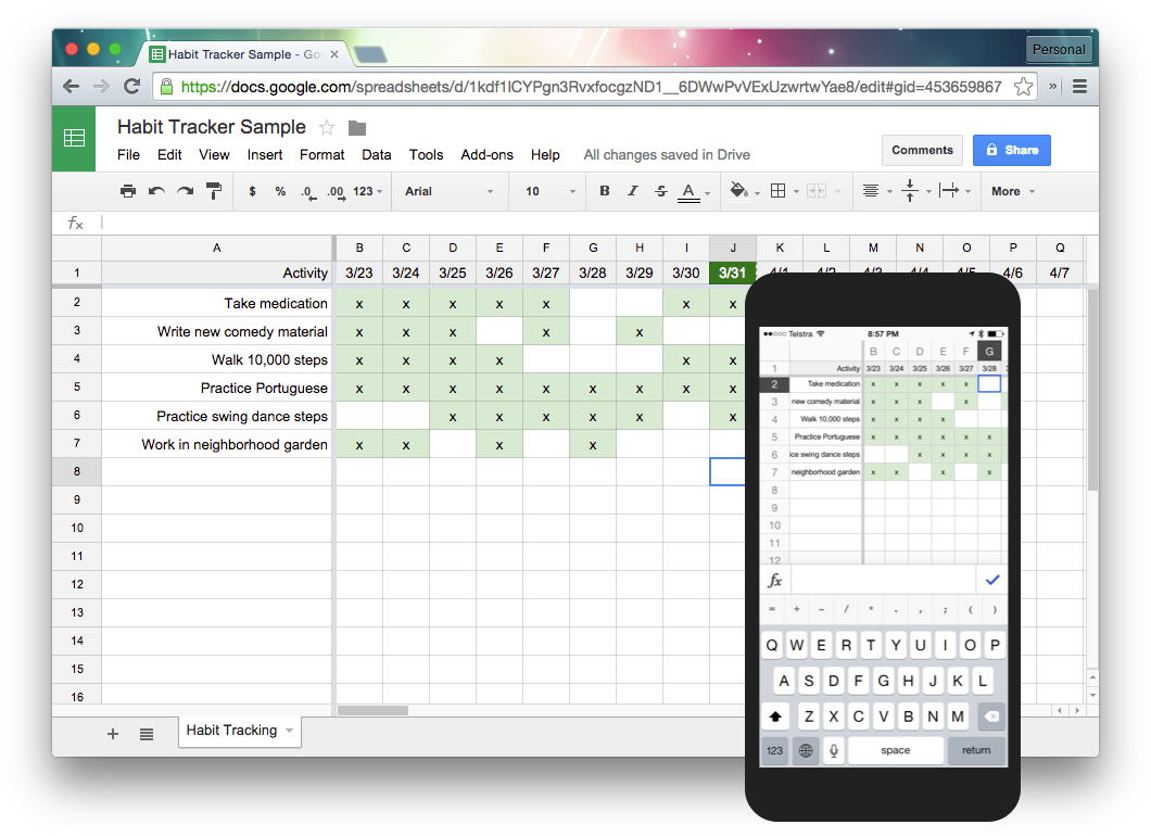 Tracking Habits with Google Sheets – Harold Kim – Medium1060 x 771