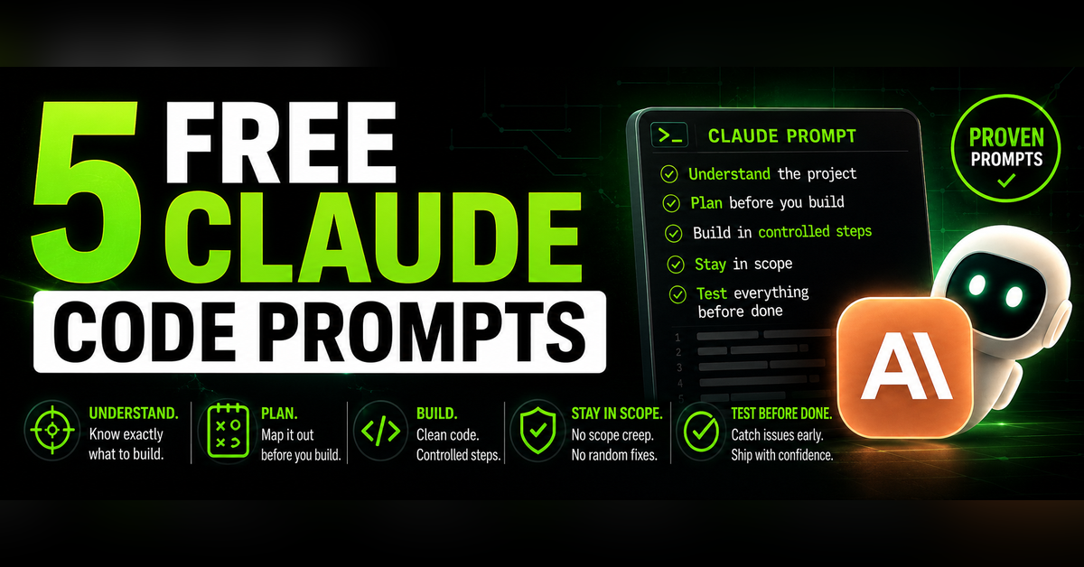 5 Free Prompts That Make Claude CodeWork More Like an Engine.