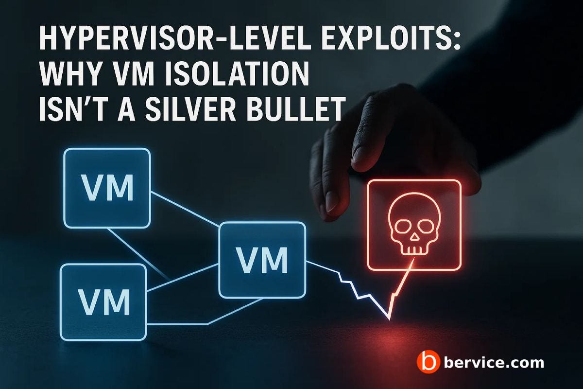 Hypervisor-level Exploits: Why VM Isolation Isn’t a Silver Bullet