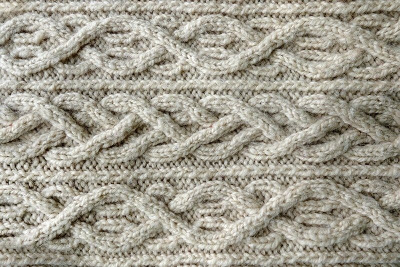 The complexity of human knitting patterns