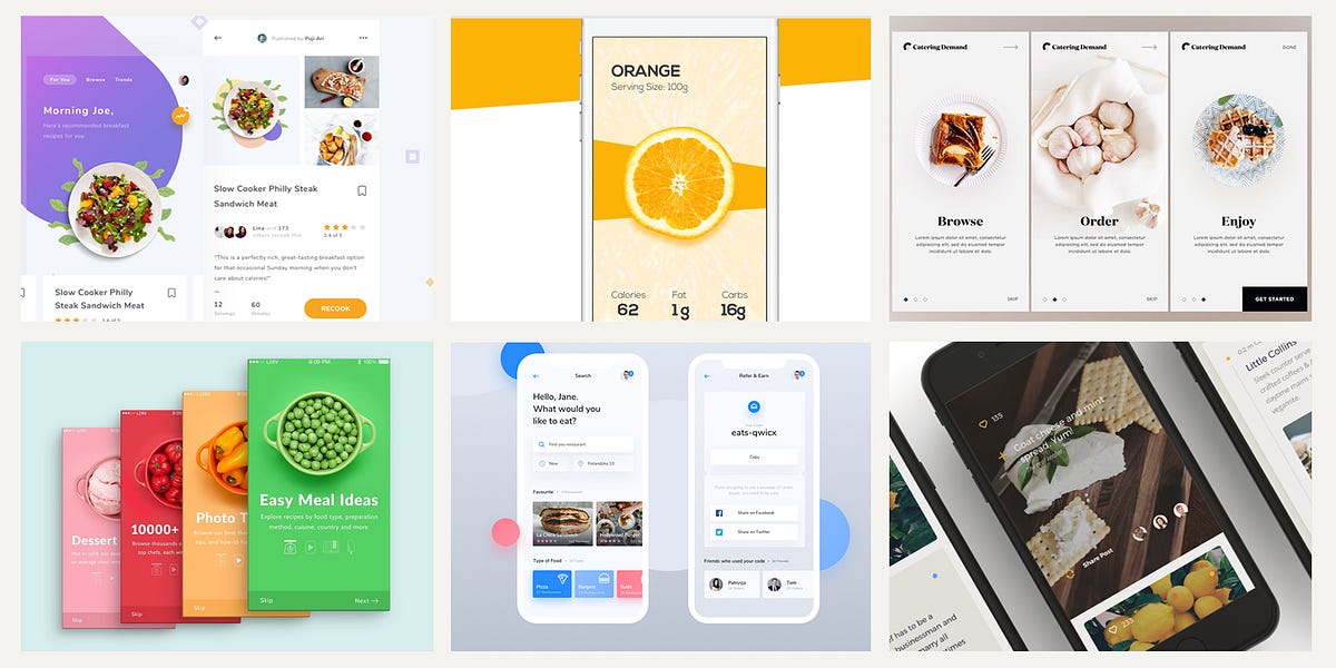 20 Fresh Food Mobile App Designs For Your Inspiration