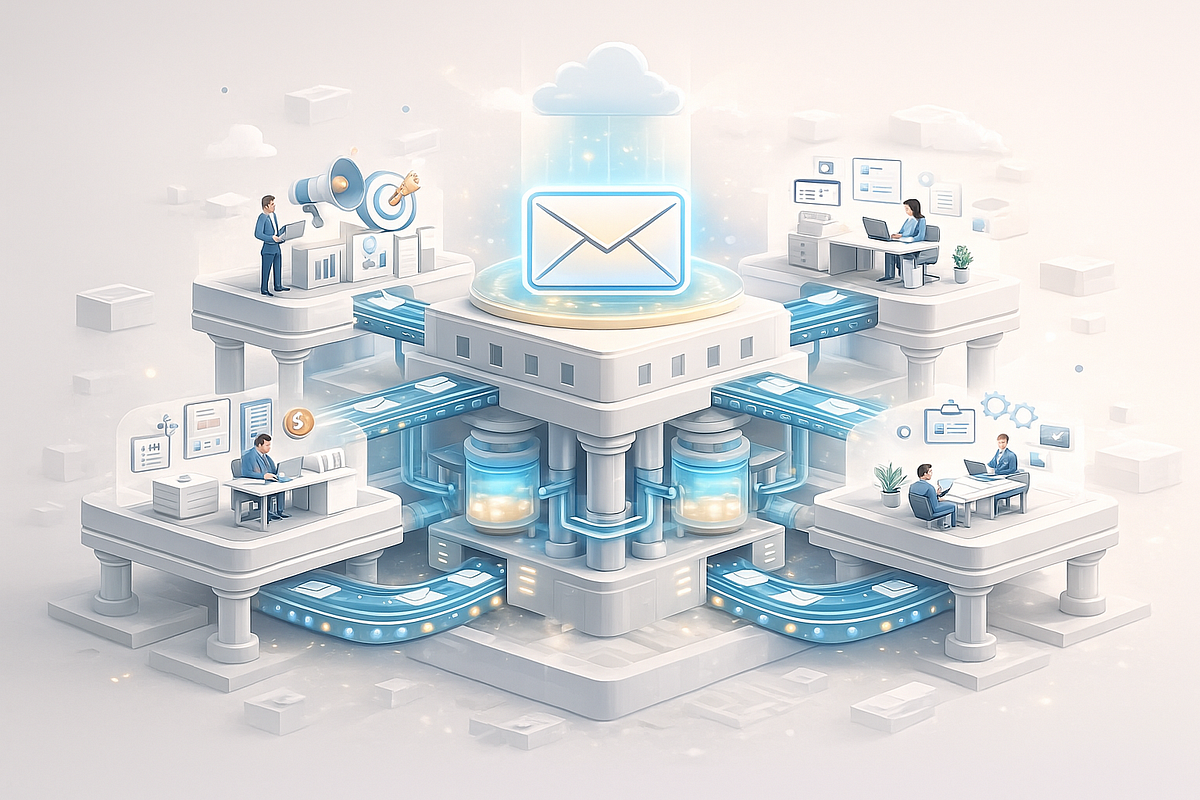 Email automation infrastructure supporting marketing, sales, and internal workflows.