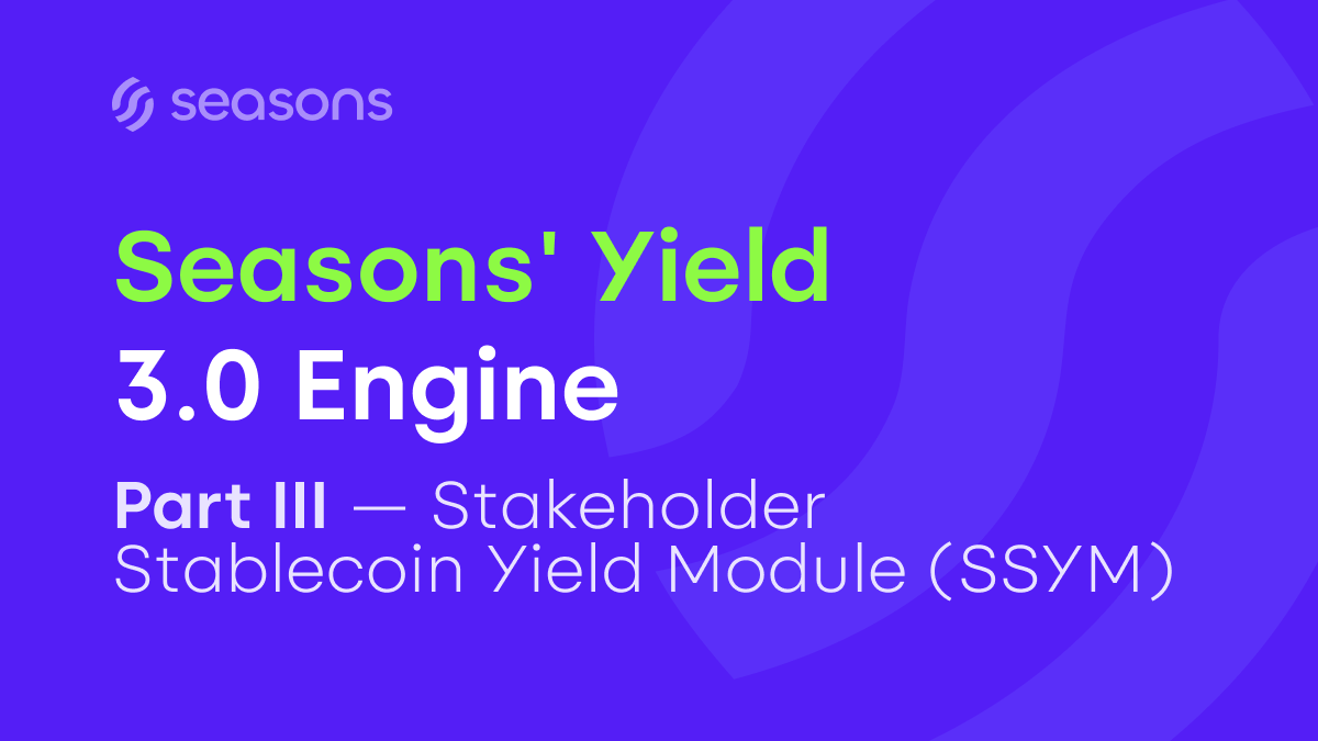 The Yield 3.0 Engine: Part 3 (SSYM)